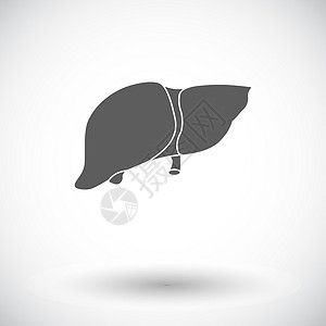 胆汁肝脏图标内脏肝硬化医疗药品保健夹子元素艺术插图绘画设计图片