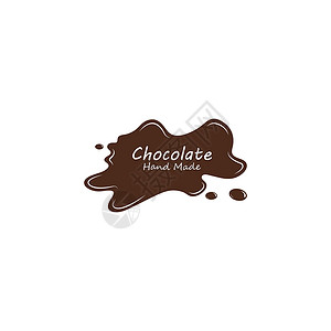 食谱设计巧克力标志设计矢量图 创意巧克力标志设计概念模板标识液体蛋糕美食餐厅咖啡馅饼标签糖果商咖啡店插画