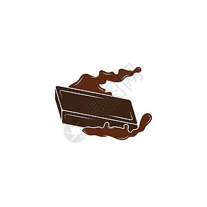 巧克力蛋糕标识巧克力标志设计矢量图 创意巧克力标志设计概念模板糖果商美食食谱标识液体糕点食物奶油店铺可可插画
