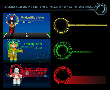 未来的触摸屏环 你的绝妙设计的图形资源 矢量背景图片