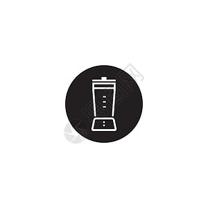 搅拌机图标网络字形艺术机器榨汁机工具咖啡厨房食物玻璃背景图片