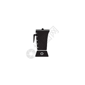 搅拌机图标标识技术榨汁机厨房果汁电气网络器具插图混合器背景图片