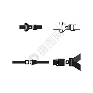 数据链路连接器安全带图标腰带座位车辆风险插图保险警告事故孩子们预防设计图片