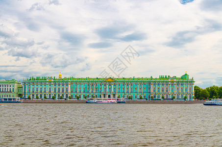 拉斯特雷利圣彼得堡市城市景观博物馆历史长廊风格天空住宅旅行旅游建筑皇帝背景