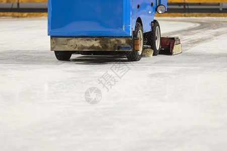 冰平滑机投掷者运输驾驶重铺技术溜冰场商业飞机清洁工竞技场背景图片
