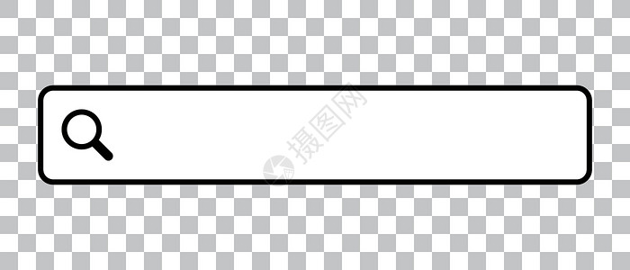 设备标签带有简单放大镜的搜索框 矢量 背景透明 ( X)插画