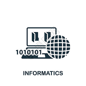 秋脑斧信息学图标 用于模板 网页设计和信息图表的单色简单科学图标设计图片