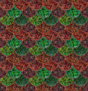 无缝图案 红和绿瓷砖 图片式纹理蜥蜴平铺商业打印个性装饰品房子材料团体陶瓷背景图片