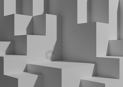 白色小立方体平台插图高清图片
