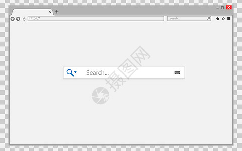 谷歌浏览器透明背景上的浏览器窗口 浏览器搜索框架互联网网址屏幕酒吧收藏插图标签控制板绘画设计图片