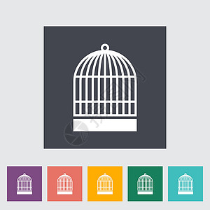 笼子图标监狱绘画平面设计插图艺术背景图片
