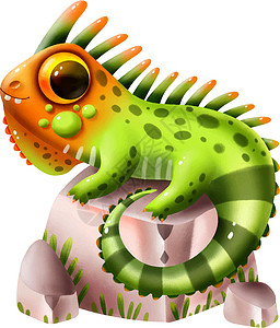 蜥蜴设计素材插图爬虫高清图片