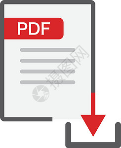 合同协议书格式PDF 图标和下载图标 矢量设计图片