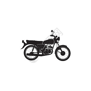 越野图标摩托车图标越野骑士运动驾驶力量插图车轮自行车车辆旅行插画