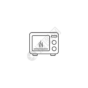 烤箱背景微波炉图标厨房消费者金属火炉玻璃插图按钮家庭烤箱食物插画