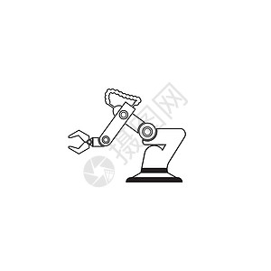 机器人驾驶工业机器人标志标识技术工具工作机器电脑工厂制造业插图车轮插画