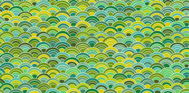 传统的日本西海海浪 您设计的无缝模式 无缝模式插图草图艺术圆圈织物墙纸纺织品手绘海洋曲线插画