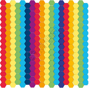 用于壁纸设计的抽象单元格 几何装饰元素 彩虹纹理 矢量绘图背景图片