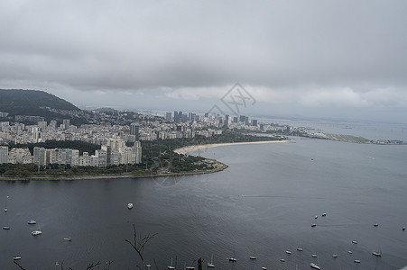 里约热内卢的视角景观海洋天空全景假期面包拉丁热带海岸线旅行背景