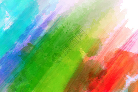 明显陵果汁彩虹背景 水彩色 笔纹明显设计图片