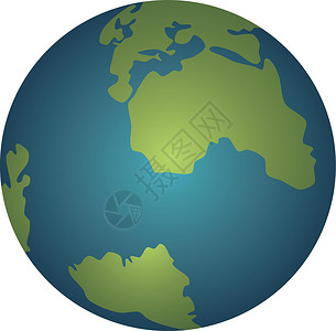 欧洲大陆地球与大陆的行星模型Name插画