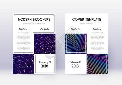 商业覆盖设计模板集  彩虹Abstra邀请函插图线条图层封面蓝色艺术小册子传单笔记本背景图片