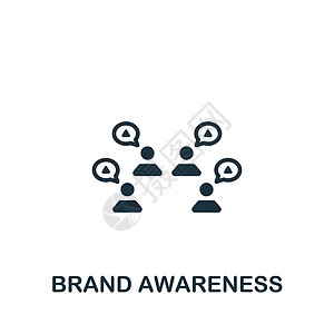 外贸企业宣传视频Brand 意识图标 用于模板 网络设计和信息图的单色简单图标设计图片