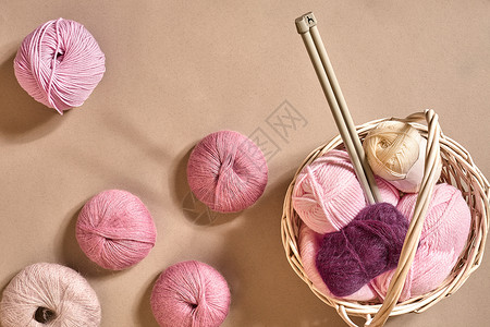 针织袜羊毛针织纱线高清图片