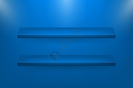 免抠栏杆3d 供网页背景设计用的商店架子 黑暗背景 图形元素矢量 孤立矢量插画