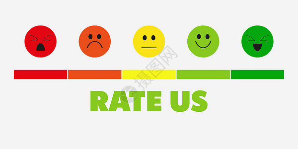 反馈向量的概念 排名 满意度等级 以情绪 笑脸 表情符号的形式反馈 用户体验 消费者评价排行红色服务插图评分报告情感卡通片质量审背景图片