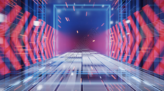 scifiScifi概念隧道 配有箭头标志 3D铸造运动地面竞赛激光渲染运输速度飞船技术走廊背景
