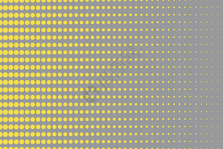 2021年度色黄色和灰色的现代半色调背景 2021 年度流行色 带有黄色圆点的抽象海报插画