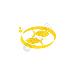 金鱼图标鱼类油油图标徽标标志矢量水滴海鲜免疫菜单胶原食物胶囊动物插图营养设计图片