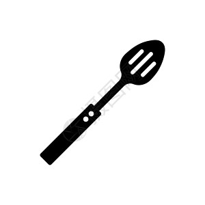排水矢量图标的勺子家居服务厨房字形用品厨具炊具工具食物用具背景图片