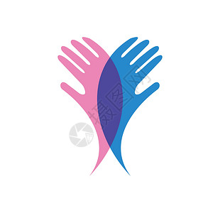 Hand logo 堆叠的颜色教育床单卡通片备忘录桌子粉色办公室日程购物商业设计图片