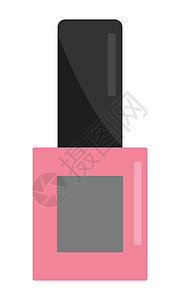 指甲油 化妆品 用于钉子 平板风格 矢量背景图片