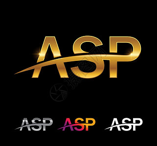 金美金首字母 ASP奢华品牌婚礼标签书法商业身份字体金子公司背景图片