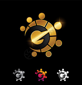 金金共同体初始 Logo 字母 G 1 eps设计图片