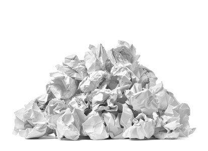一团纸垃圾垃圾错误的废纸球回收头脑浪费床单文档失败商业办公室折痕笔记背景