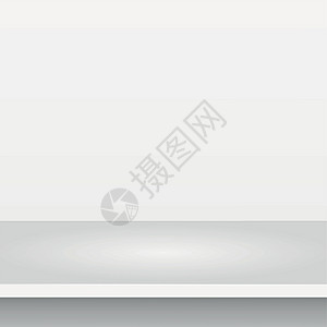 白色背景上最上面的浅白石桌 广告网上模板 - 矢量背景图片