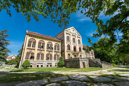 诺维奇塞尔维亚的国家文化历史王朝公园建筑游客旅游景观城市背景