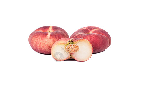 蟠桃食物土星宏观白色甜点蔬菜黄色水果热带桃子高清图片