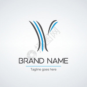 信易贷字母 Y 初始标志设计采用简单优雅的字体 独特的现代创意企业标志 在白色背景上孤立的股票矢量图设计图片