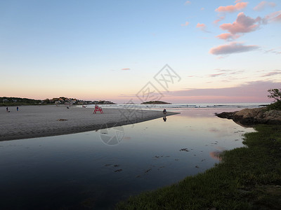 古鲁斯特 好港海滩 马萨诸塞黄昏的马萨诸塞州高清图片