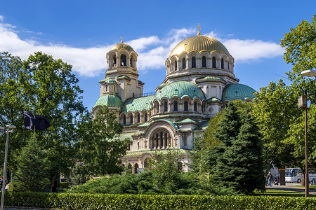 索非亚大教堂保加利亚索非亚的圣亚历山大涅夫斯基大教堂 在保加利亚旅行背景