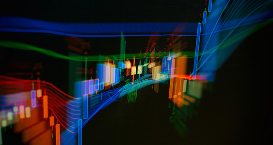 概念投资 移动平均图表 关于技术抽象背景的Stock市场图PT利润监视器指标交换商业屏幕价格数据电脑货币背景图片