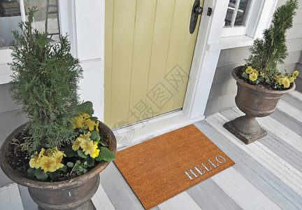 设计师 Doormat装修鞋垫门垫装饰垫地毯家居装饰房间入口背景图片