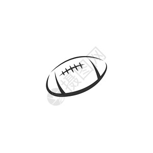 橄榄球图标徽标标识设计插图帖子竞赛艺术排球足球团队活动标签联盟比赛背景图片