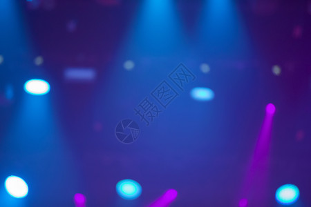 蓝色舞台背景 有白色和粉红色投影光束演出艺术乐趣激光庆典聚光灯夜生活俱乐部社交表演背景图片