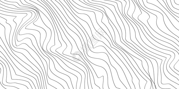 微细线背面 矢量插图手绘波浪装饰曲线织物墙纸艺术主义者极简线条背景图片